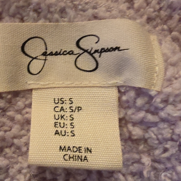 Jessica Simpson Women's Lavender Button-Up Sweater Set. Size Small. - Picture 7 of 10